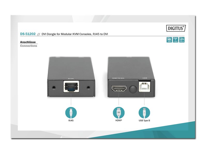DIGITUS KVM-Extender - USB - bis zu 60 m, Ansicht 4