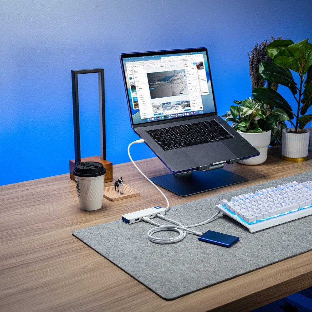Targus Hyper HyperDrive Flex USB-C Hub Blue - Hub - 4-Port, Ansicht 2
