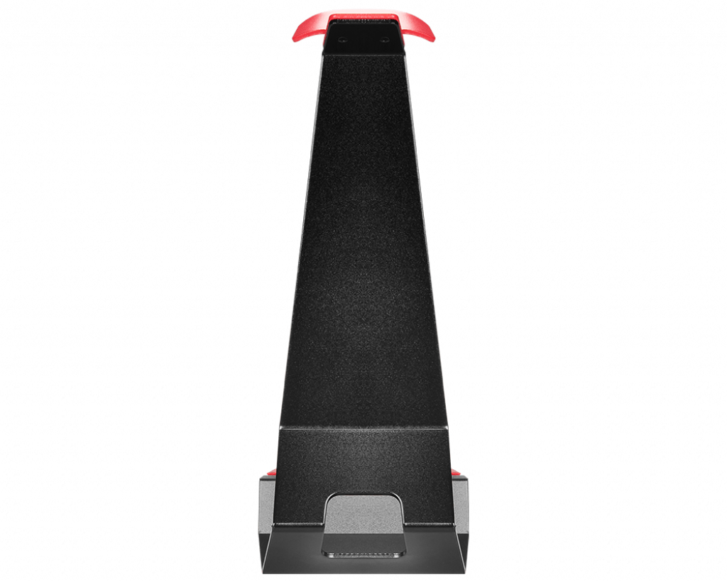 MSI HS01 HEADSET STAND - Kopfhörer-Halterung - Metall - Kunststoff - Gummi - 666 g - Schwarz - Rot