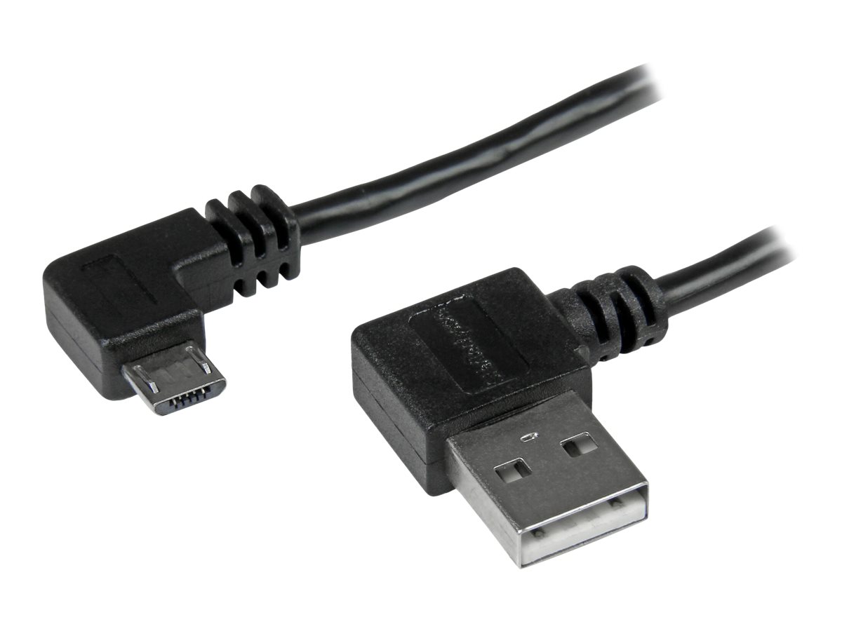 StarTech.com StarTech Micro USB Kabel mit rechts gewinkelten Anschlüssen - Stecker/Stecker - 1m - USB A zu Micro B Anschlusskabel - USB-Kabel - Micro-USB Typ B (M)