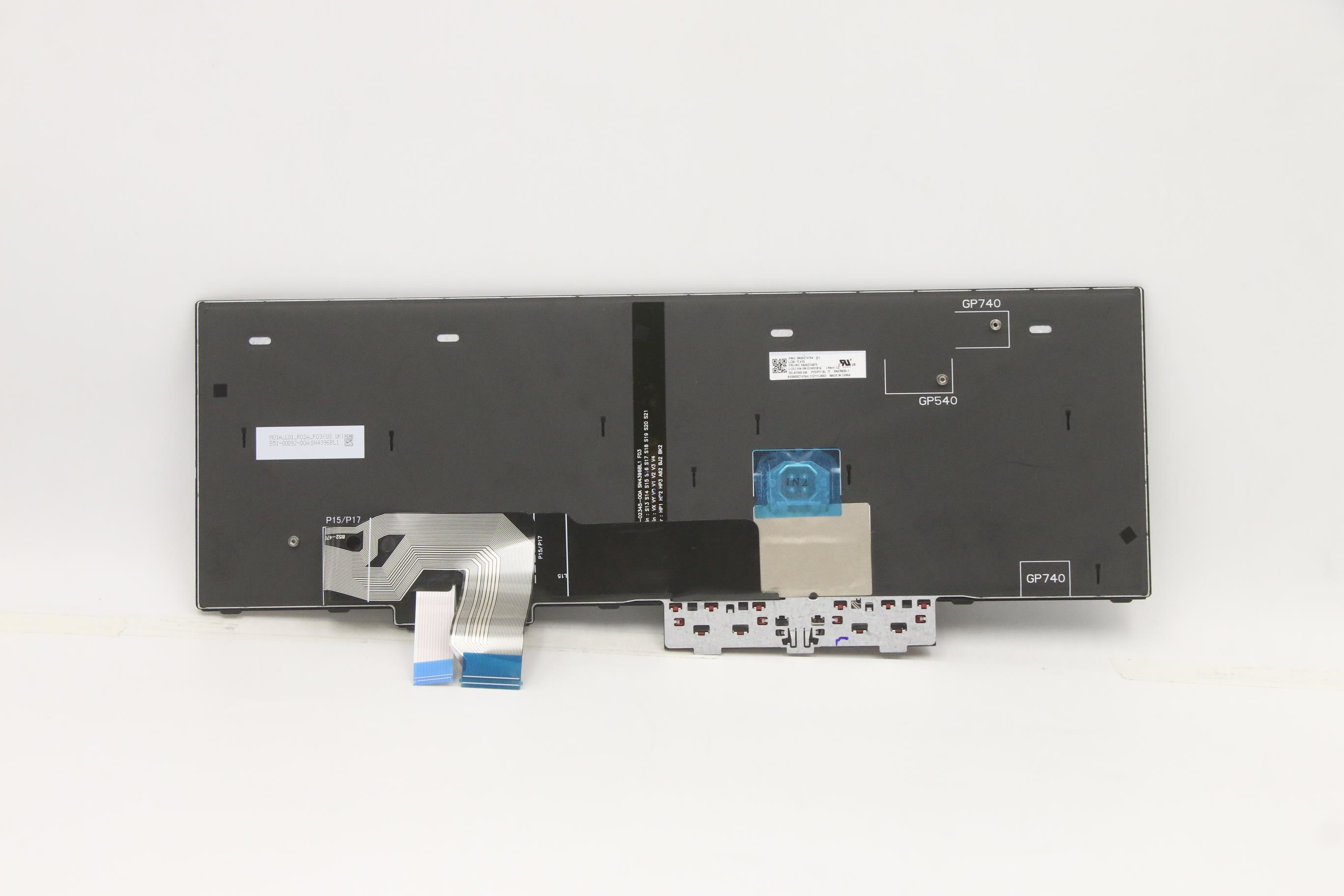 Lenovo 5N20Z74875 - Tastatur - Lenovo - ThinkPad P15 Gen 1 (20ST - 20SU) - TL: Italienisch, QWERTY, Ansicht 2