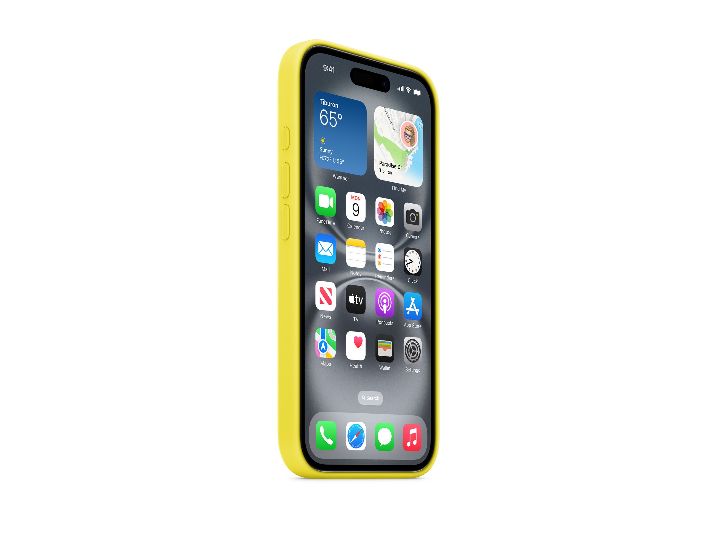 Apple iPhone 16 Silikon Case mit MagSafe - Sternfrucht, Ansicht 3