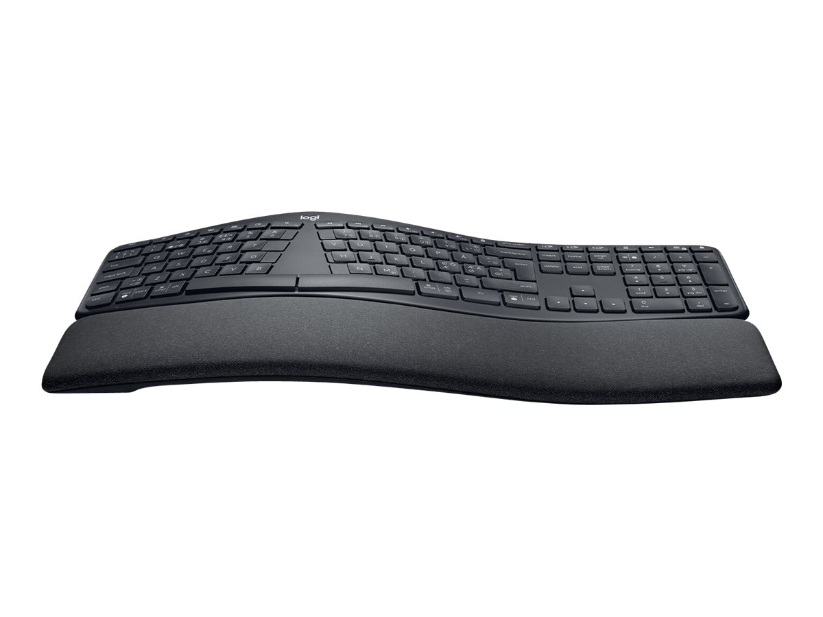 Logitech ERGO K860 - Tastatur - kabellos - 2.4 GHz Bluetooth 5.0