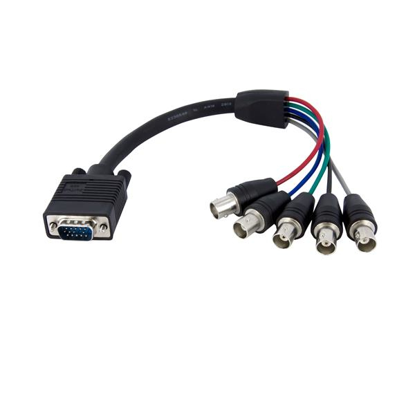 StarTech.com 30cm VGA HD 15 auf 5x BNC RGBHV Monitorkabel - St/Bu - VGA-Kabel - BNC (W), Ansicht 2