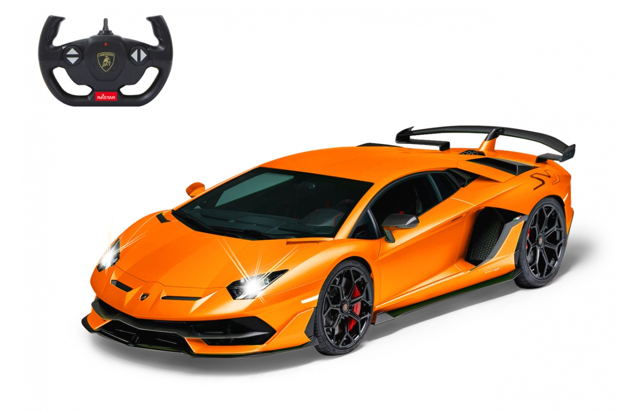 JAMARA Lamborghini Aventador SVJ 1:14 orange 2.4 GHz A - Sportwagen - Elektromotor - 1:14 - Betriebsbereit (RTR) - Orange - Junge