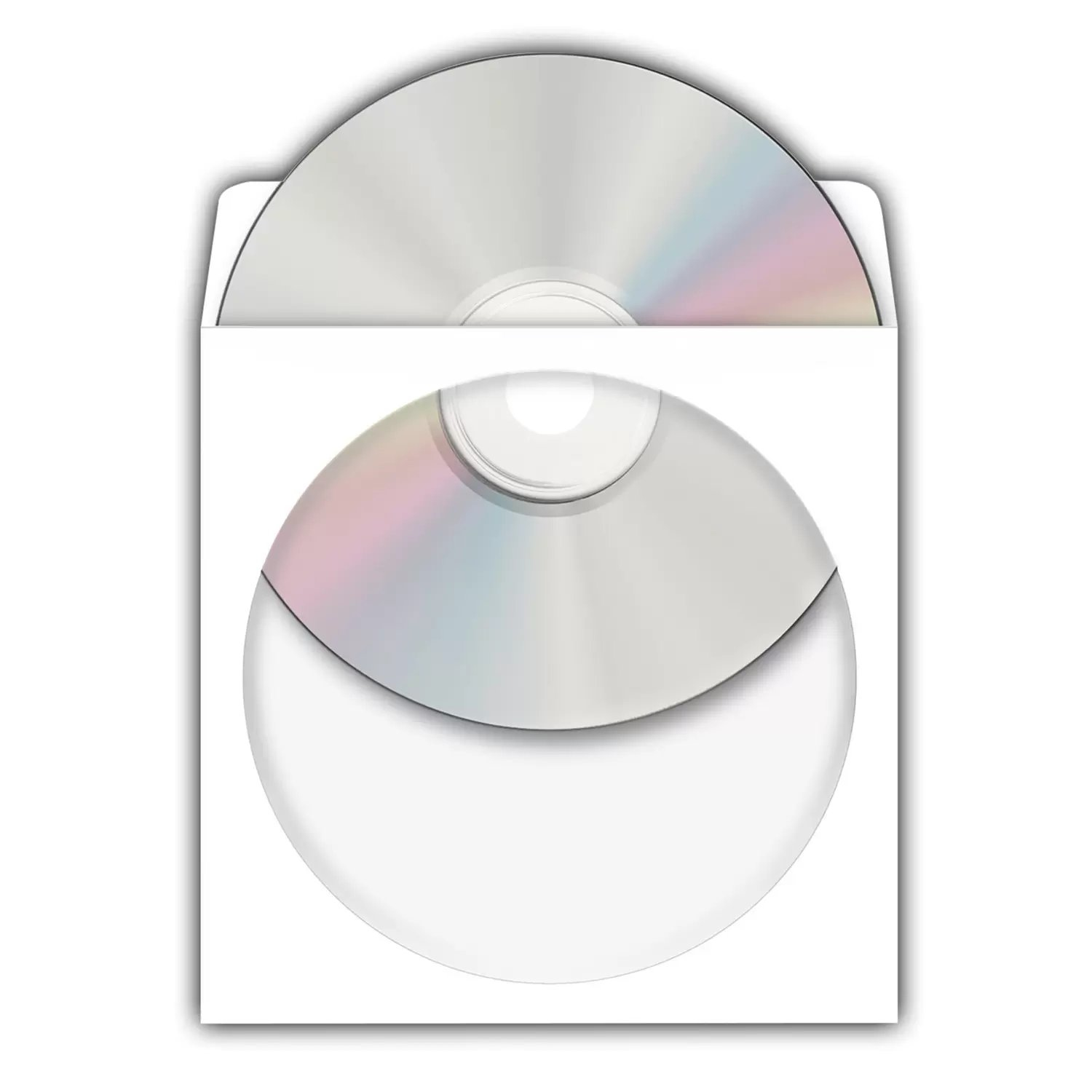 HERMA CD-/DVD-Hülle - weiß, Ansicht 2