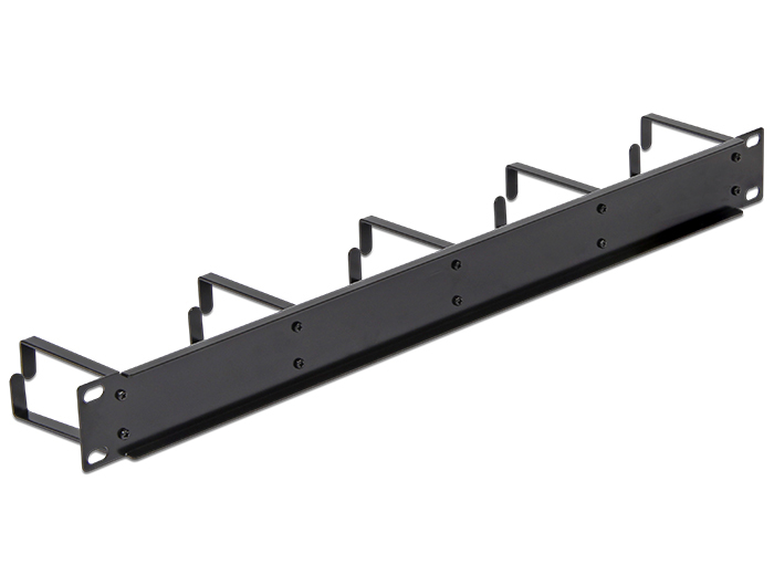 Delock Kabelmanagement - Jet Black, RAL 9005 - 1U - 48.3 cm (19), Ansicht 4