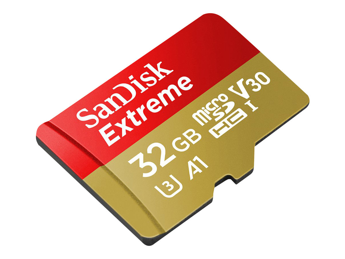 SanDisk Extreme - Flash-Speicherkarte microSDHC/SD-Adapter inbegriffen (SDSQXAF-032G-GN6MA)