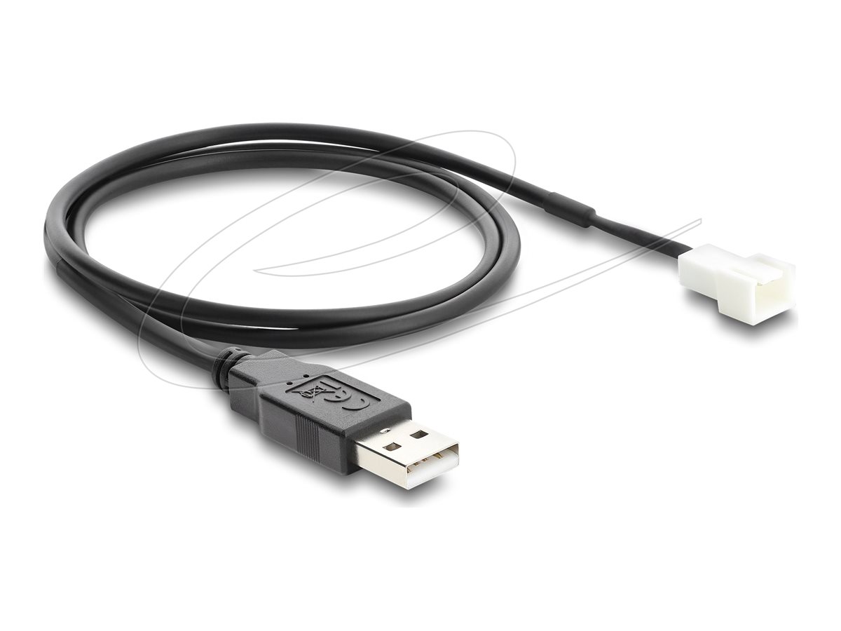 Delock Netzkabel für Lüfter - USB (M) zu 3-poliger Lüfteranschluss (M)