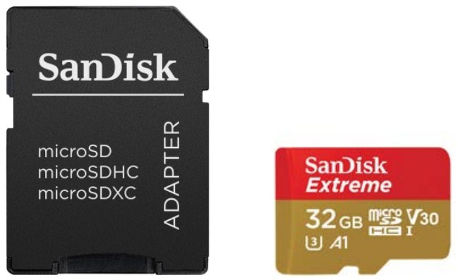 SanDisk Extreme - Flash-Speicherkarte (microSDHC/SD-Adapter inbegriffen), Ansicht 2