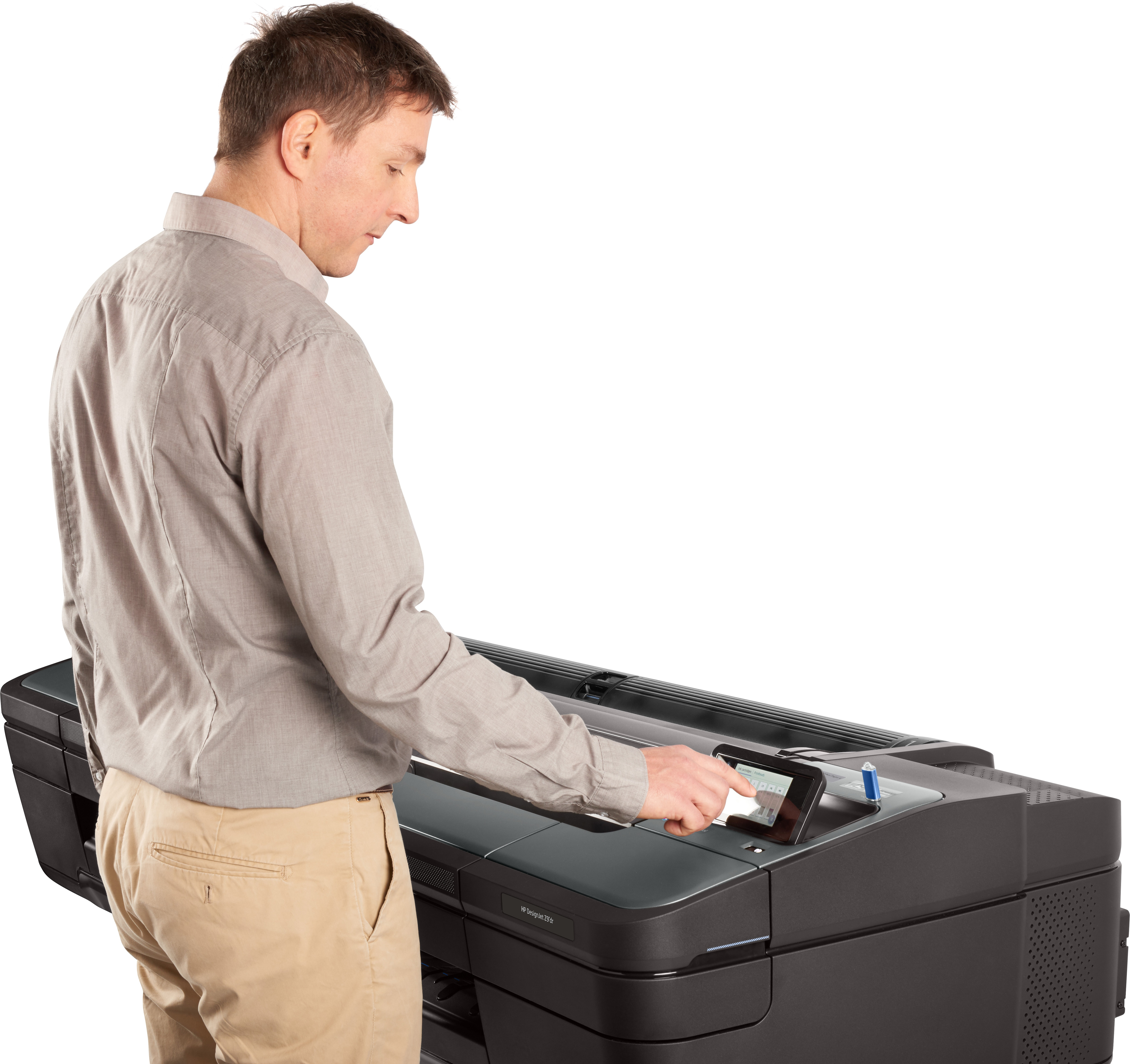 HP DesignJet Z9+ PostScript - 1118 mm (44) Großformatdrucker - Farbe - Tintenstrahl - Rolle (111,8 cm), Ansicht 2