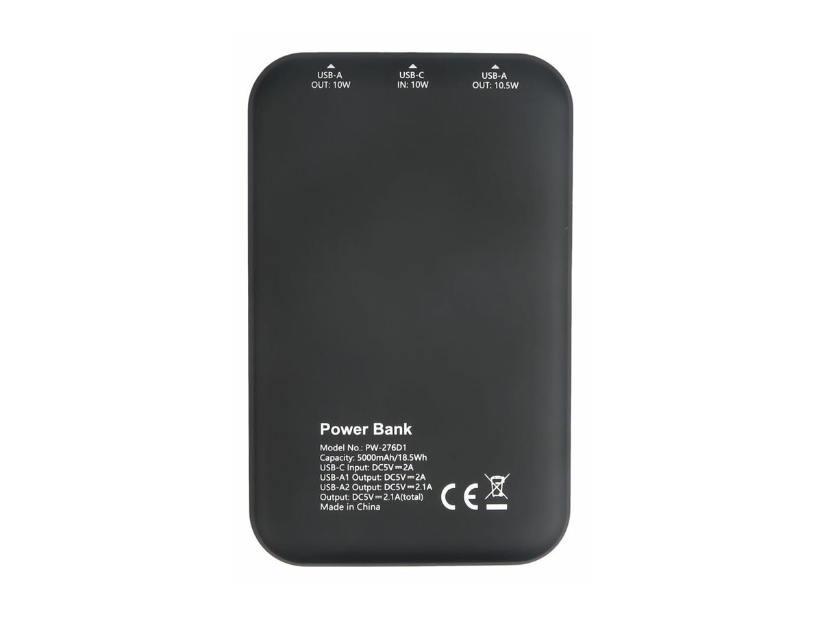 eSTUFF INFINITE - Powerbank - 5000 mAh - 18.5 Wh - 2.1 A - PD, QC 3.0 - 2 Ausgabeanschlussstellen (USB Typ A), Ansicht 2