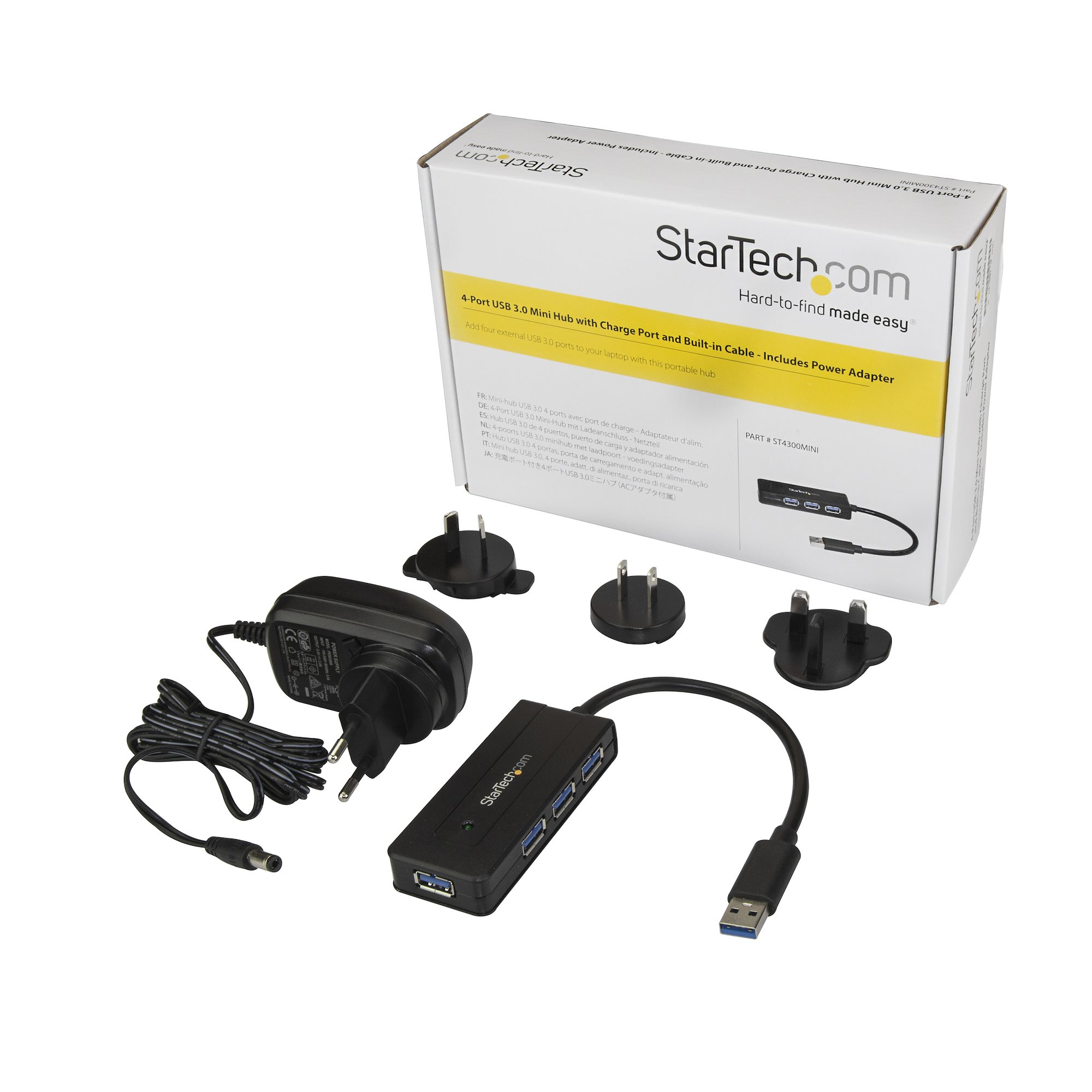 StarTech.com USB 3.0 Hub 4 Port - mit Ladeanschluss, Ansicht 4