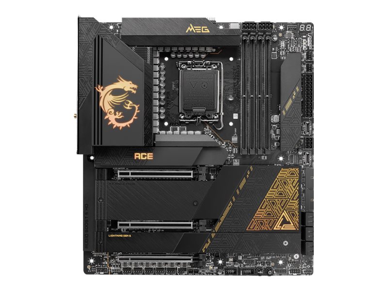 MSI MEG Z790 ACE - Motherboard - E-ATX - LGA1700-Sockel - Z790 Chipsatz - USB-C Gen2 USB 3.2 Gen 1 USB 3.2 Gen 2 USB-C Gen 2x2 - 2.5 Gigabit LAN Wi-Fi 6 Bluetooth - Onboard-Grafik (CPU erforderlich)