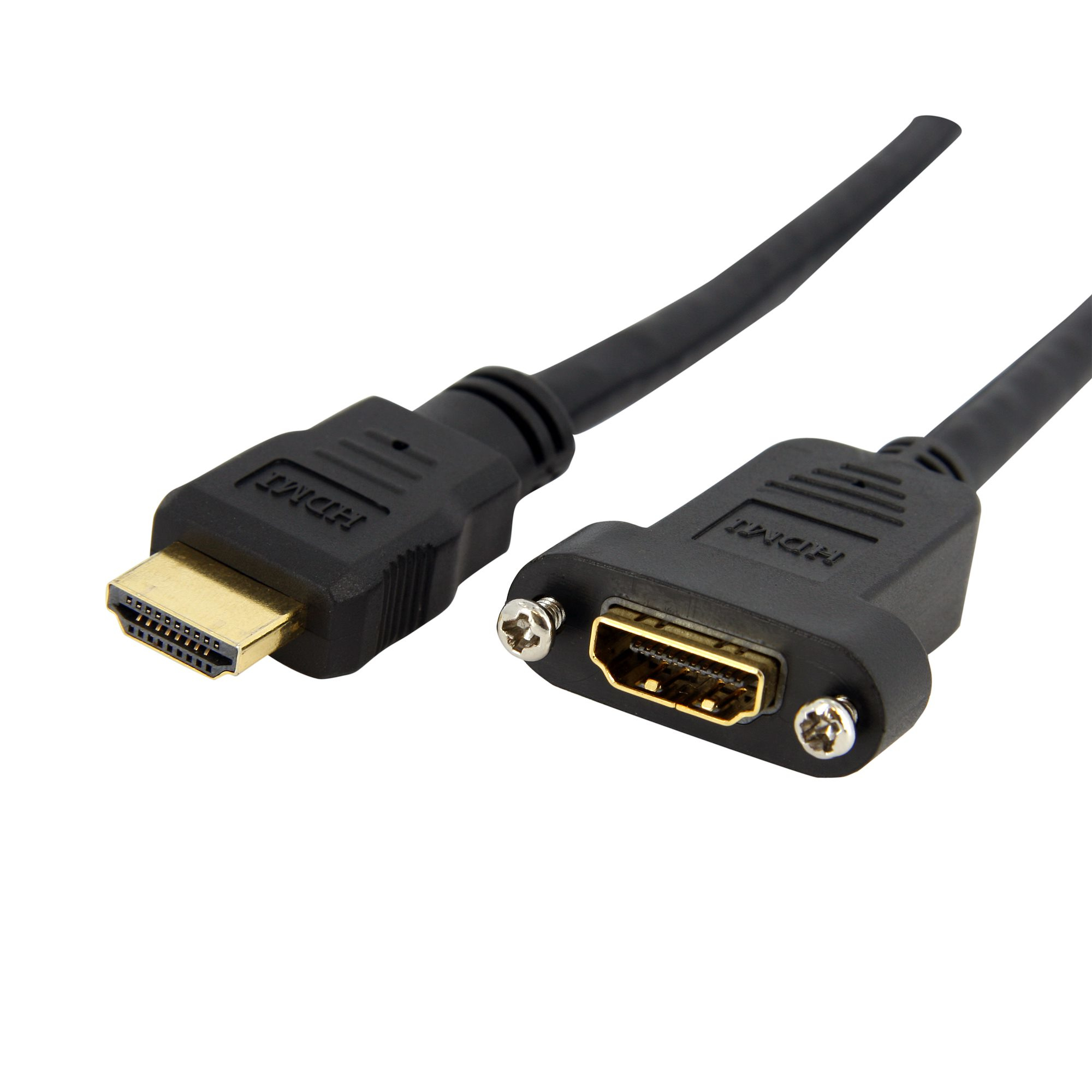 StarTech.com 90cm Standard HDMI Kabel zur Panelmontage - Bu/St, 0,9 m, HDMI Typ A (Standard), HDMI Typ A (Standard), 3D, 10,2 Gbit/s, Schwarz