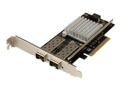 StarTech.com 10G Network Card - 2x 10G Open SFP+ Multimode LC Fiber Connector - Intel 82599 Chip - Gigabit Ethernet Card (PEX20000SFPI) - Netzwerkadapter - PCIe 2.0 x8 Low-Profile