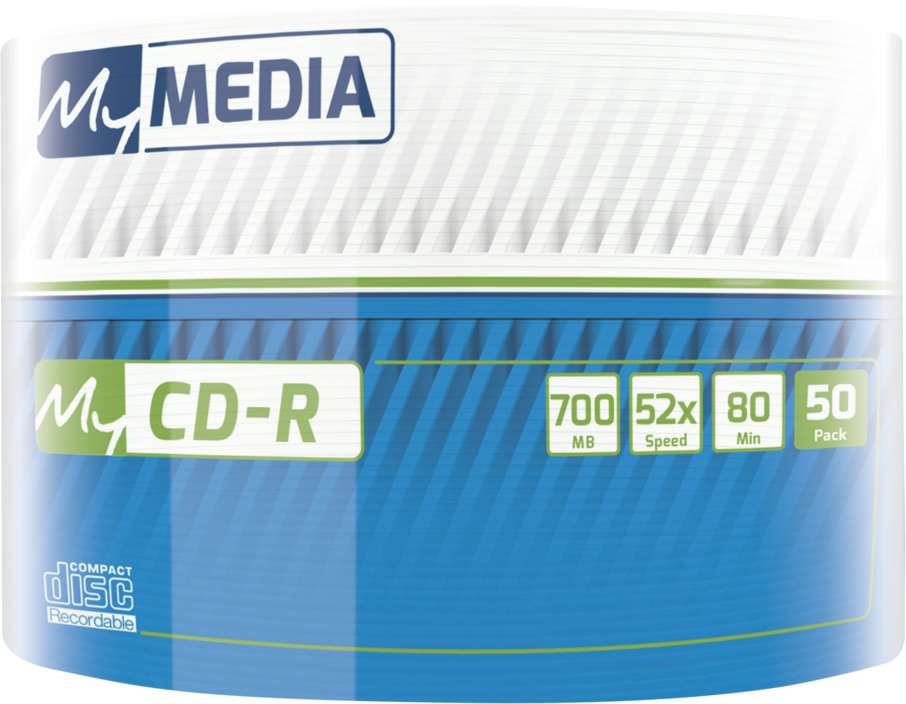 Verbatim MyMedia - 50 x CD-R - 700 MB (80 Min) 52x - Matt Silver, Ansicht 2