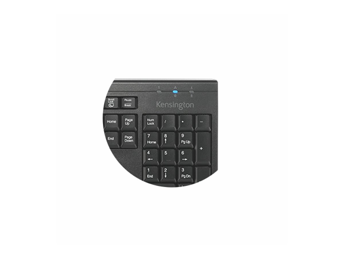 Kensington KM270 EQ - Tastatur-und-Maus-Set - wiederaufladbar - TL: Deutsch, QWERTZ, Ansicht 4