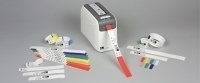 Zebra Z-Band Direct - Polypropylen (PP) - permanenter Acrylklebstoff - perforiert - 6 mil - pink, Fühlmarke schwarz - 25.4 x 279.4 mm 1200 Stck. (6 Rolle(n)