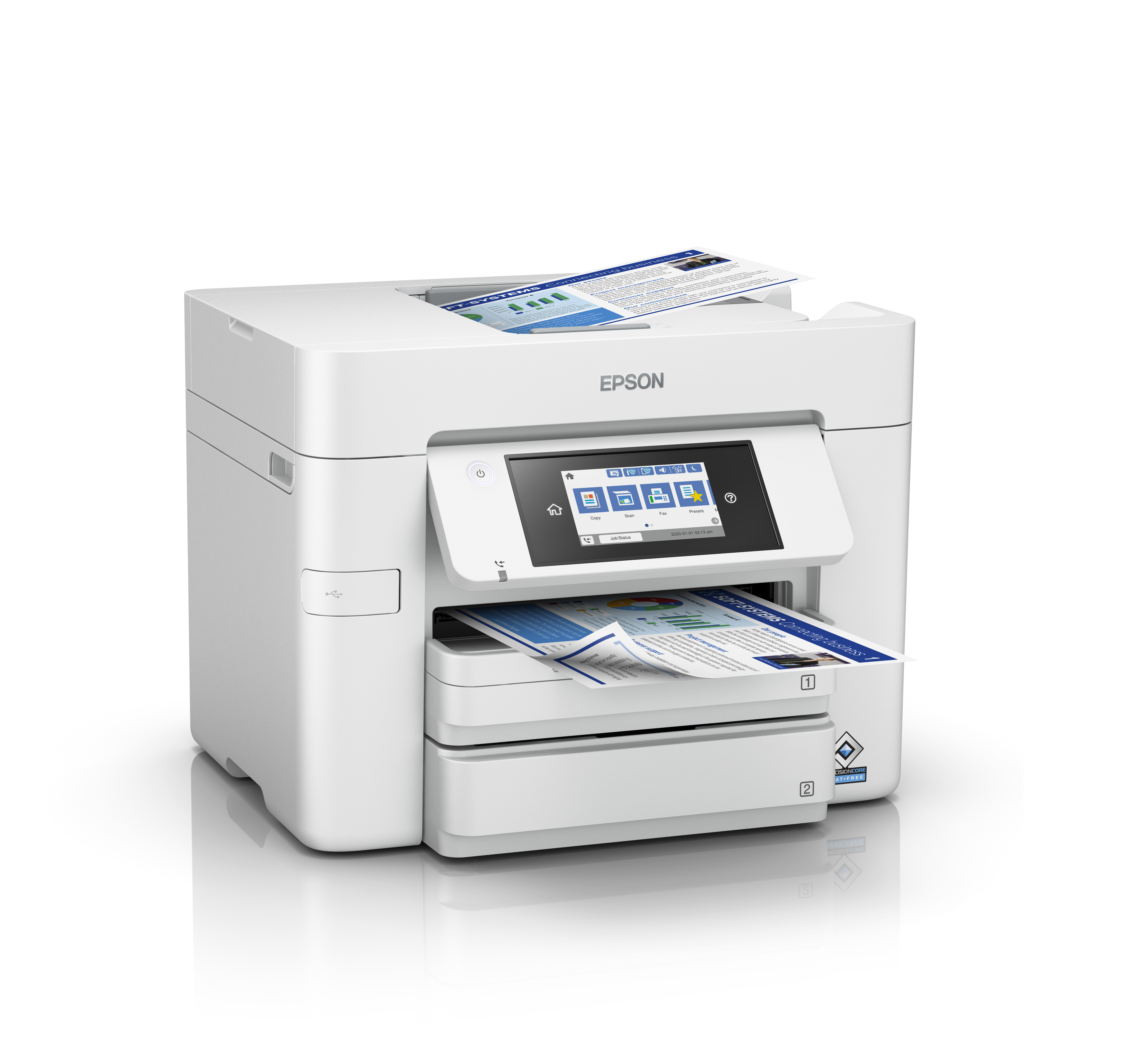 Epson WorkForce Pro WF-C4810DTWF - Multifunktionsdrucker - Farbe - Tintenstrahl - A4/Legal (Medien), Ansicht 2