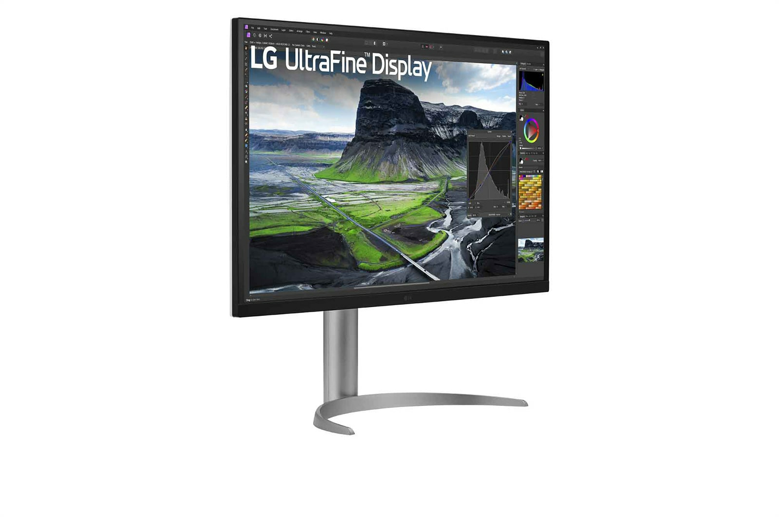 LG Dis 32 LG 32UQ850V-W UltraHD, Ansicht 4