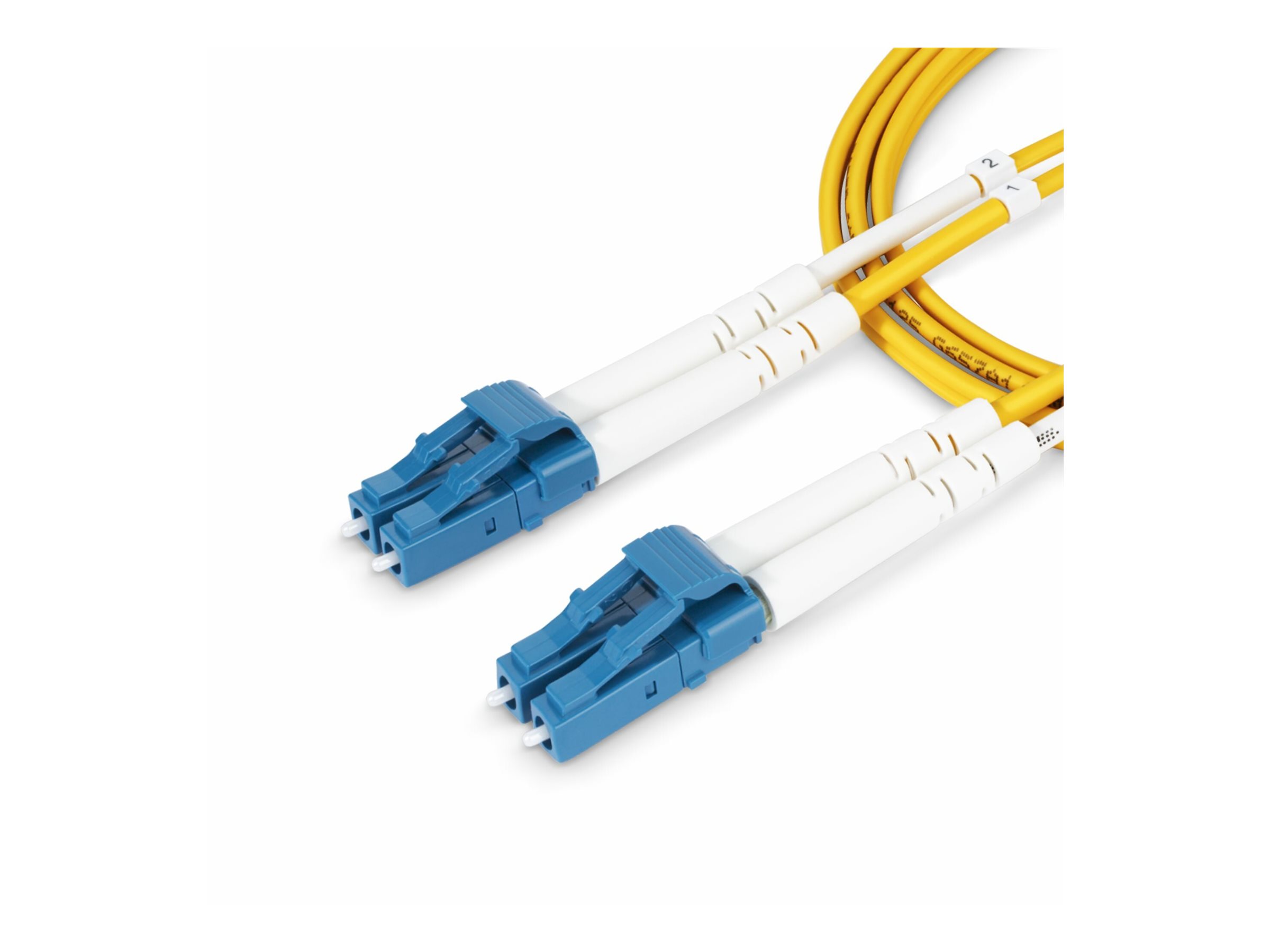 StarTech.com 10m (32.8ft) LC to LC (UPC) OS2 Single Mode Duplex Fiber Optic Cable 9125µm Laser Optimized 10G Bend Insensitive Low Insertion Loss - LSZH Fiber Patch Cord (SMDOS2LCLC10M)