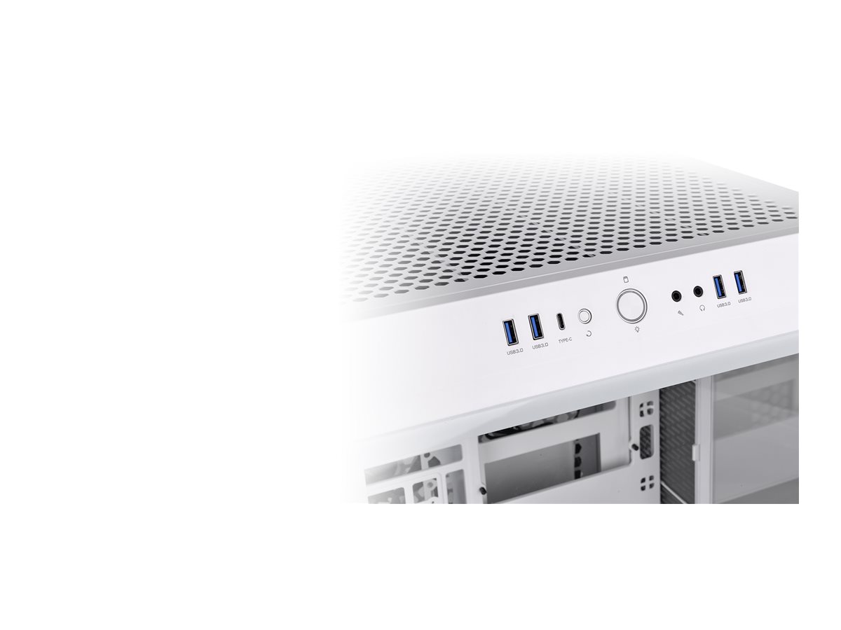 Thermaltake The Tower 500 Snow - Mid tower - E-ATX - Seitenteil mit Fenster (gehärtetes Glas), Ansicht 4