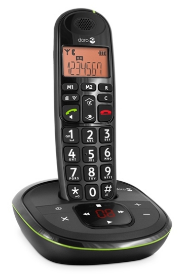 Doro PhoneEasy 105wr - Schnurlostelefon - Anrufbeantworter mit Rufnummernanzeige, Ansicht 3