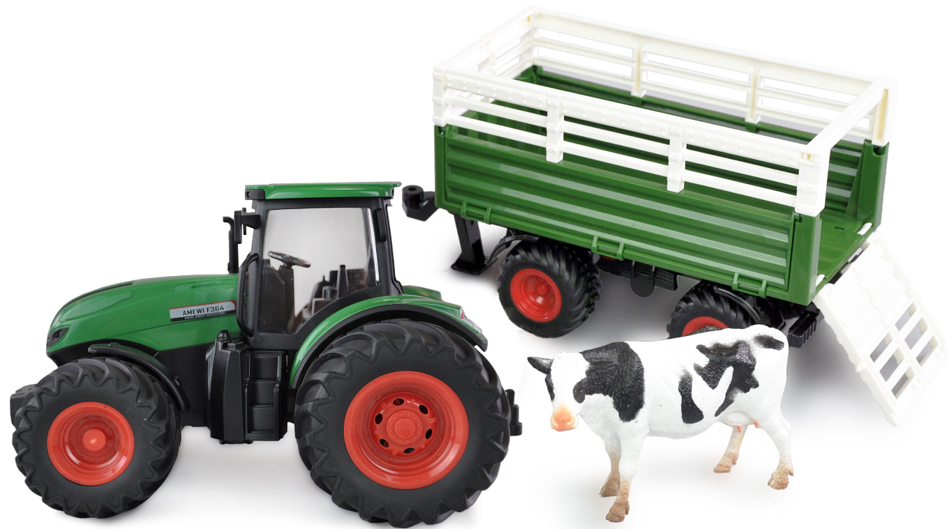 Amewi RC Traktor mit Viehtransporter LiIon 500mAh gruen/6+, Ansicht 3