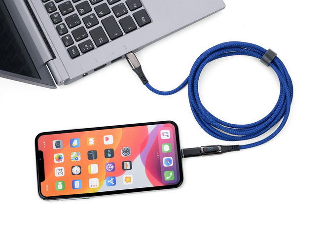 Troika Ladekabel SPEEDY XL blau - Kabel - Digital/Daten, Ansicht 2