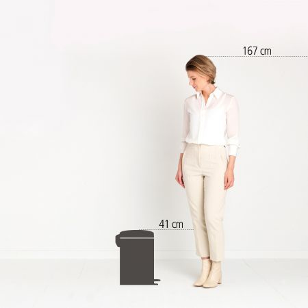 Brabantia NewIcon - 12 l - Rund - Beige - Terrasse - Belgien - 25,1 cm, Ansicht 3
