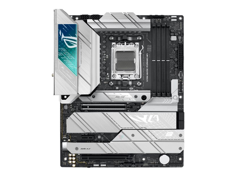 ASUS ROG Strix X670E-A Gaming WiFi - Motherboard - ATX - Socket AM5 - AMD X670E Chipsatz - USB-C 3.2 Gen2 USB-C Gen 2x2 USB 3.2 Gen 1 USB 3.2 Gen 2 - 2.5 Gigabit LAN Wi-Fi 6 Bluetooth - Onboard-Grafik (CPU erforderlich)