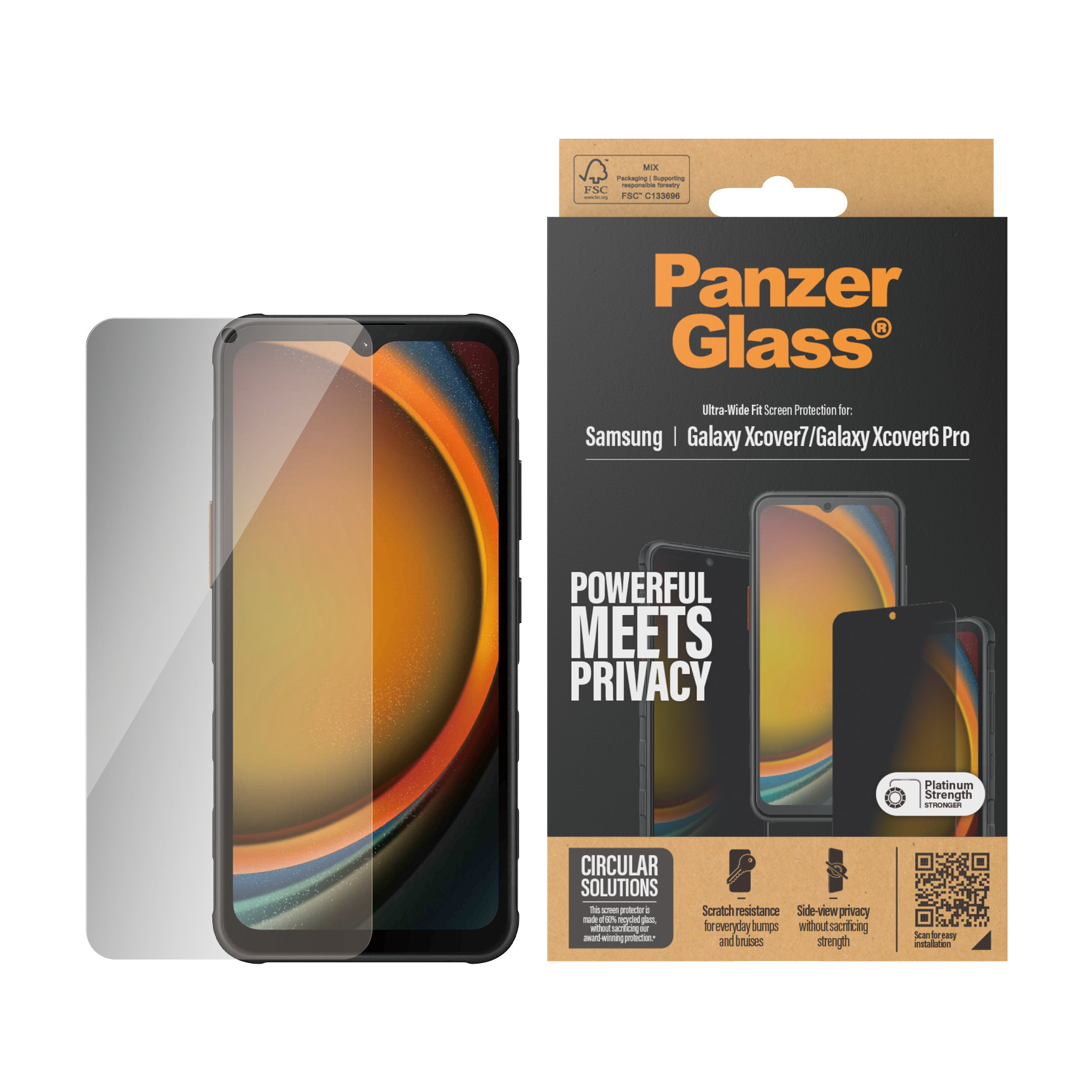 PanzerGlass Bildschirmschutz für Handy - ultrabreite Passform, Ansicht 4