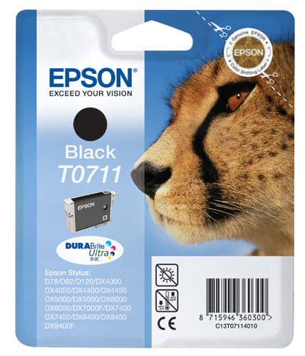 Epson Cheetah T0711, Tinte auf Pigmentbasis