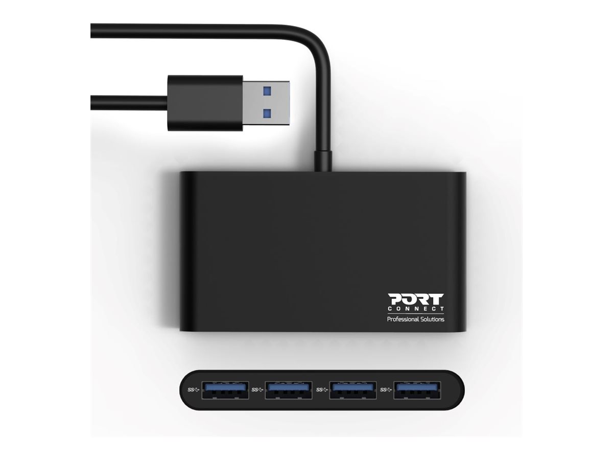PORT Designs PORT Connect - Hub - 4 x SuperSpeed USB 3.0, Ansicht 2