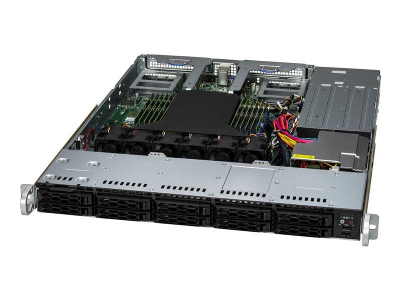 Supermicro CloudDC A+ 1115CS-TNR - Server - Rack-Montage - 1U - 1-Weg - 1 x EPYC 9004 Series 9124  3 GHz - RAM 32 GB - SATA - Hot-Swap 6.4 cm (2.5)