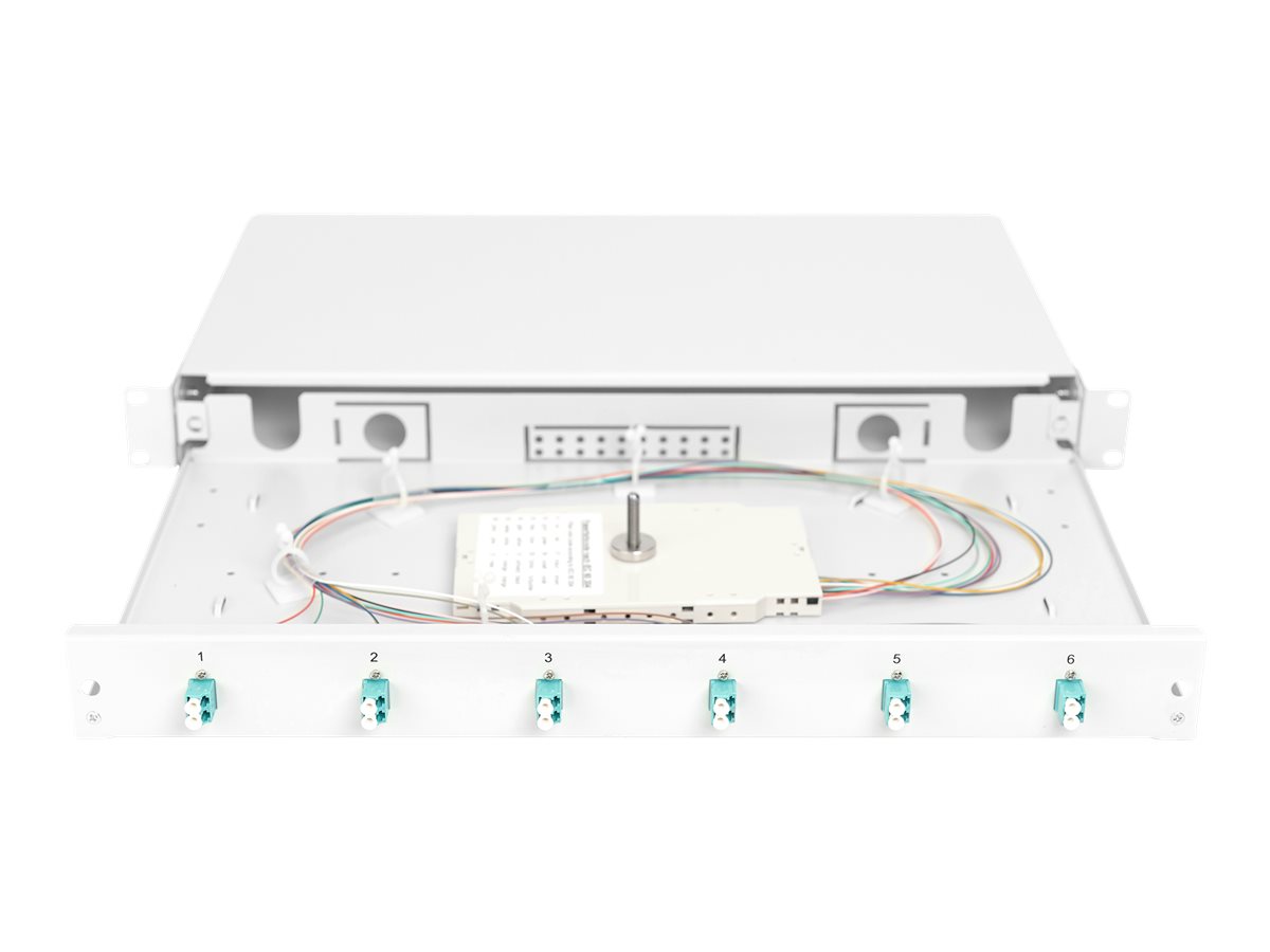 DIGITUS LWL Spleißbox, bestückt, LC, OM3, Ansicht 5