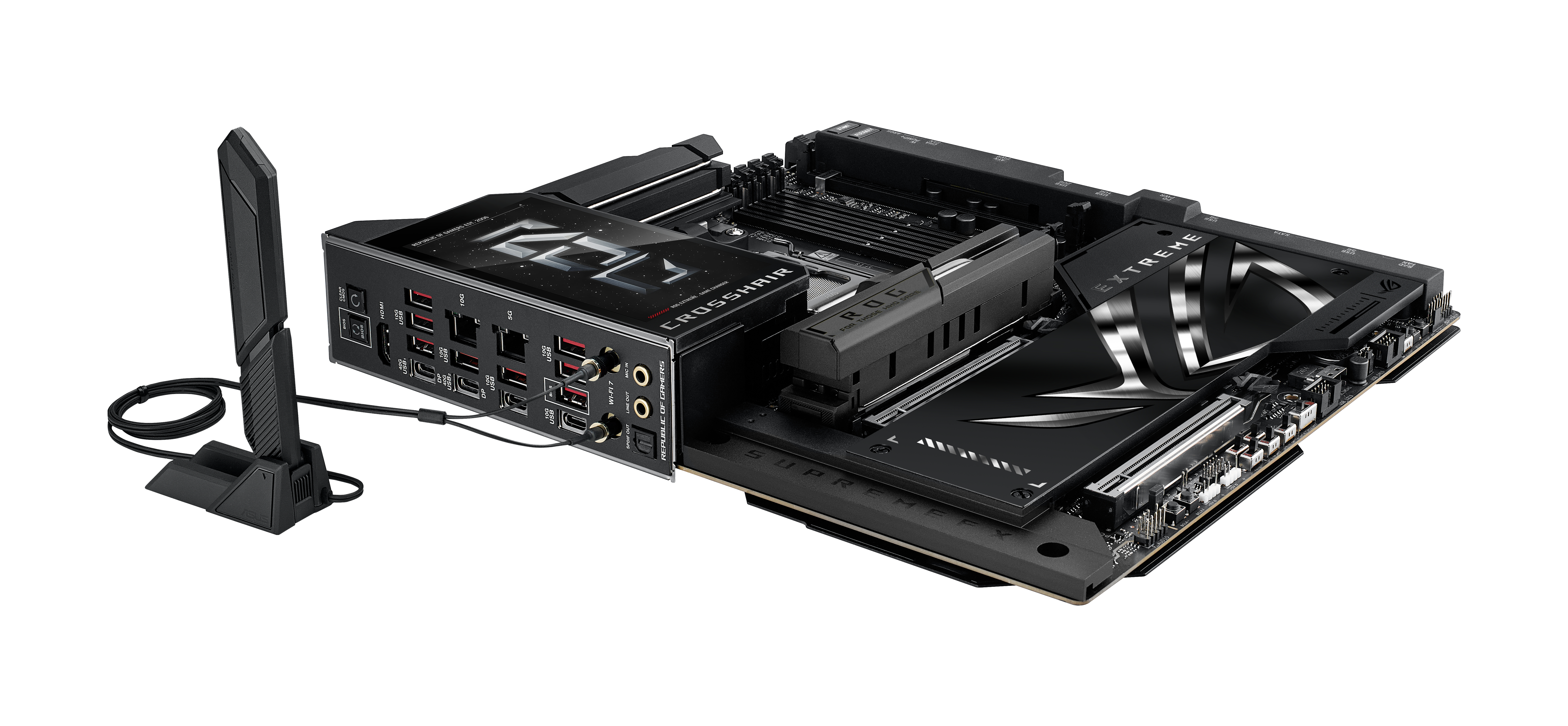 ASUS ROG CROSSHAIR X870E EXTREME - Motherboard - ATX - Socket AM5 - AMD X870E Chipsatz - Wi-Fi 7, Bluetooth, 10 GB LAN, Ansicht 4