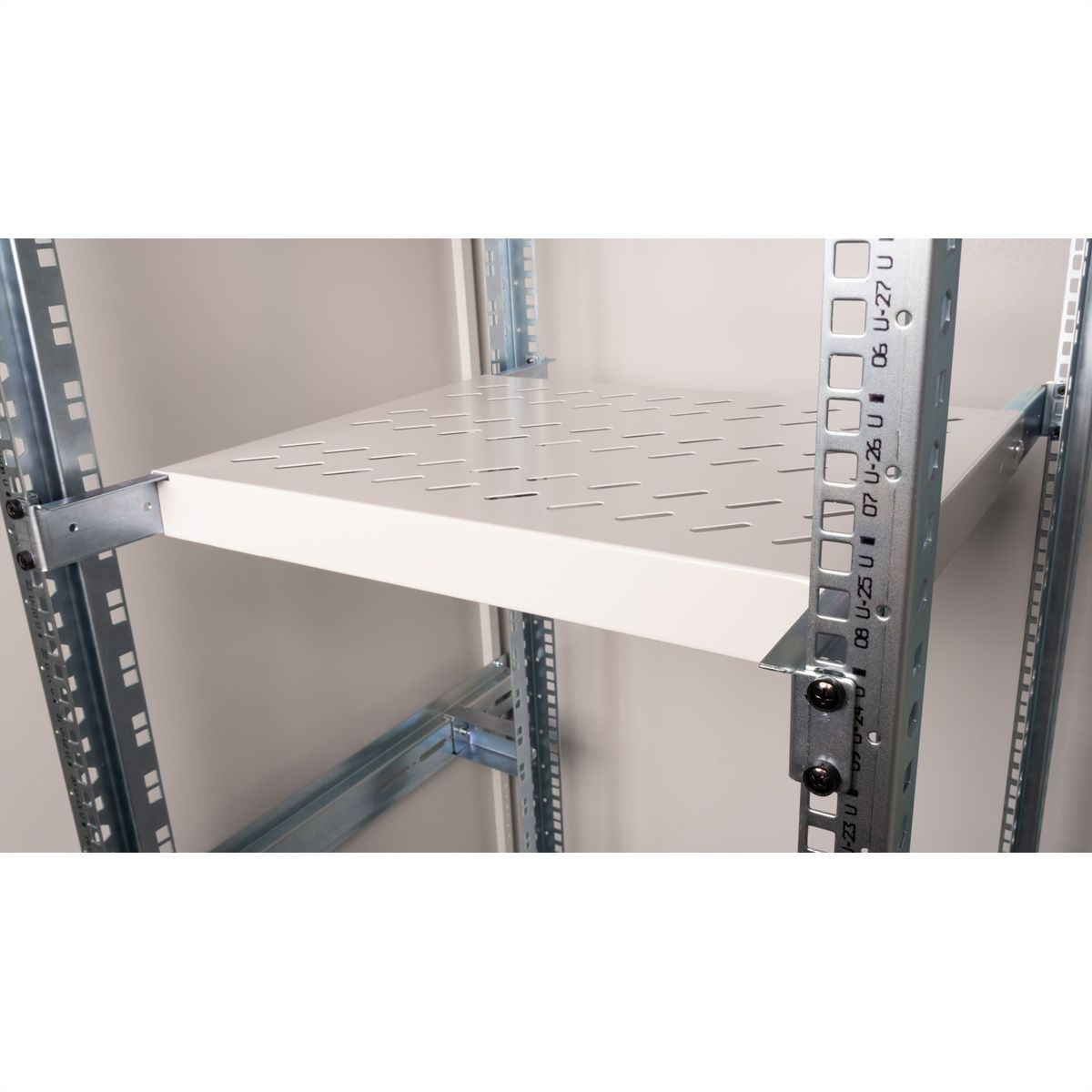 ROLINE 19 Zoll Fachboden 1 HE 350 T 50 kg grau, Ansicht 3