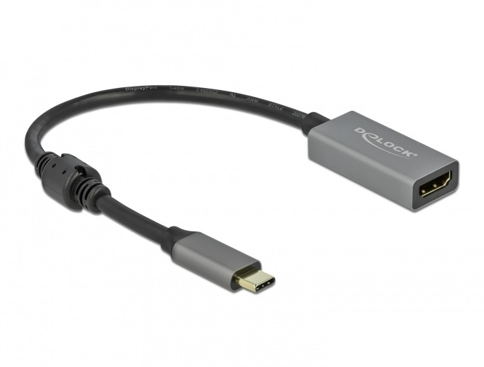 Delock 66571 - 0,2 m - USB Typ-C - HDMI Typ A (Standard) - Männlich - Weiblich - Gerade