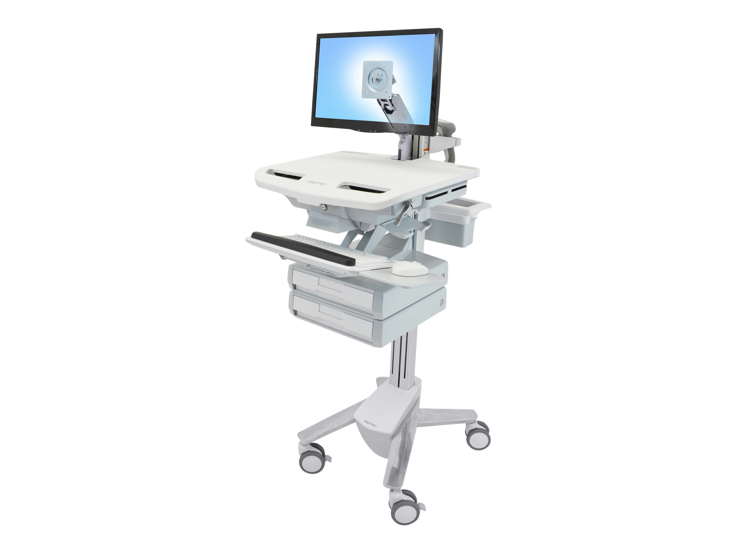 Ergotron Wagen - offene Architektur - für LCD-Display  PC-Ausrüstung - mit LCD-Arm 2 Schubladen (1x2)