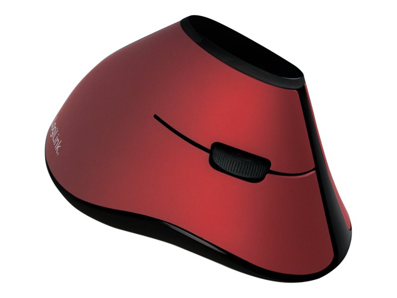 LogiLink Typhoon Ergonomic Vertical - Vertikale Maus - ergonomisch - optisch - 5 Tasten - kabellos - 2.4 GHz - kabelloser Empfänger (USB)