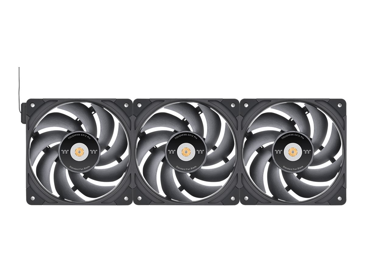 Thermaltake TOUGHFAN EX12 Pro - Swappable Edition - Gehäuselüfter - hoher statischer Druck - 120 mm (Packung mit 3)