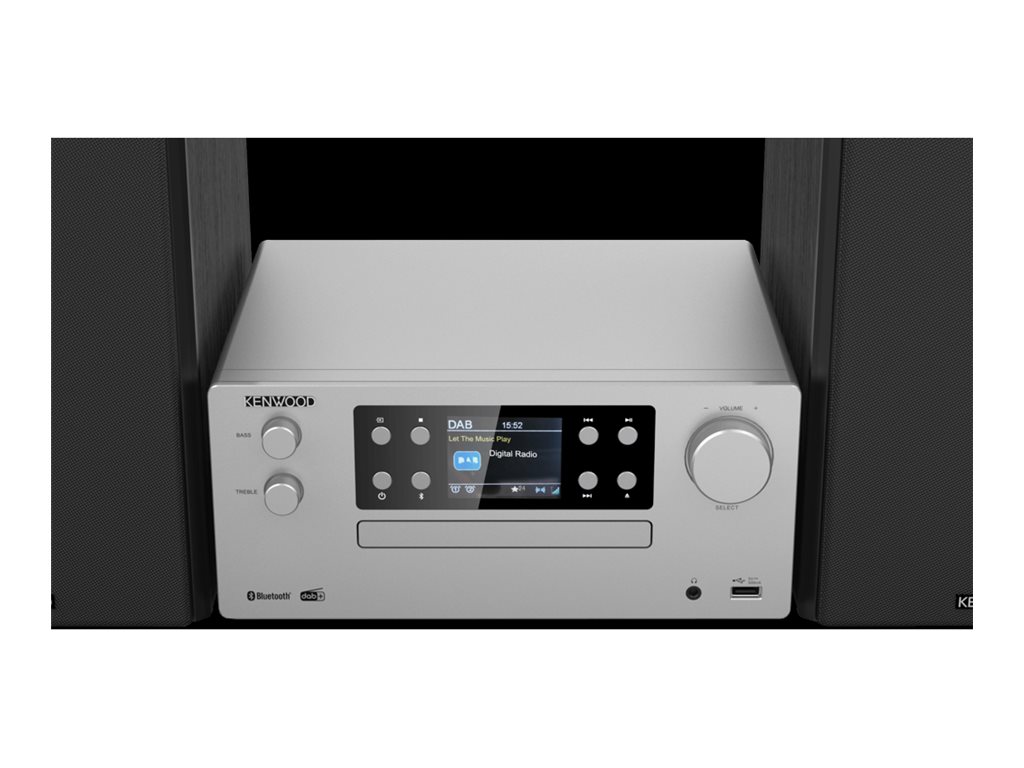 Kenwood Electronics M-925DAB-S - Heim-Audio-Mikrosystem - Schwarz - Silber - 50 W - 2-Wege - 13 cm - 3 cm, Ansicht 3