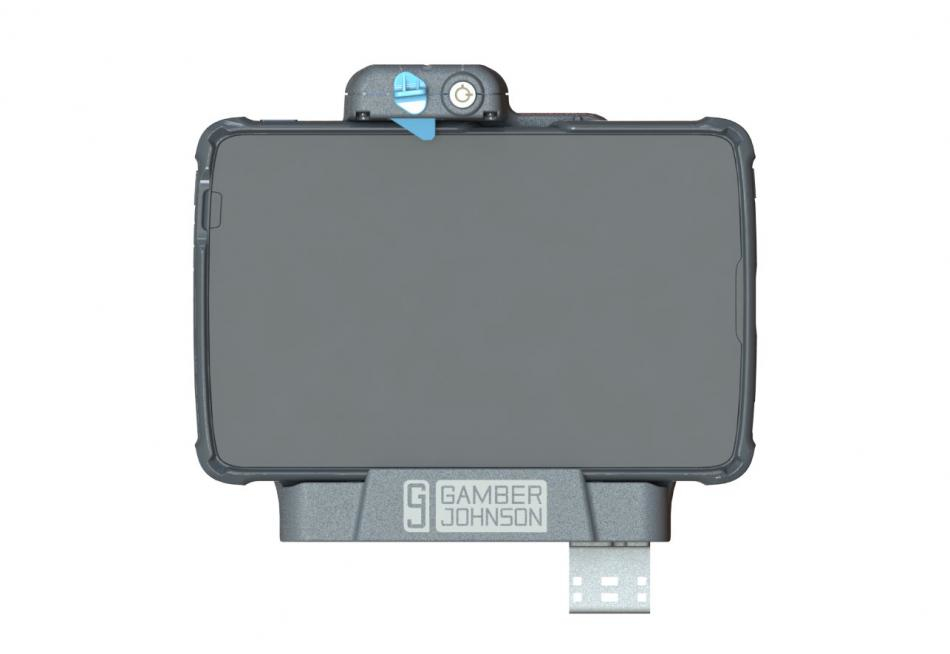 Gamber-Johnson Zebra ET4X 10Ä SLIM Dual USB Docking Station 2.5mm DC Power Jack, Ansicht 3