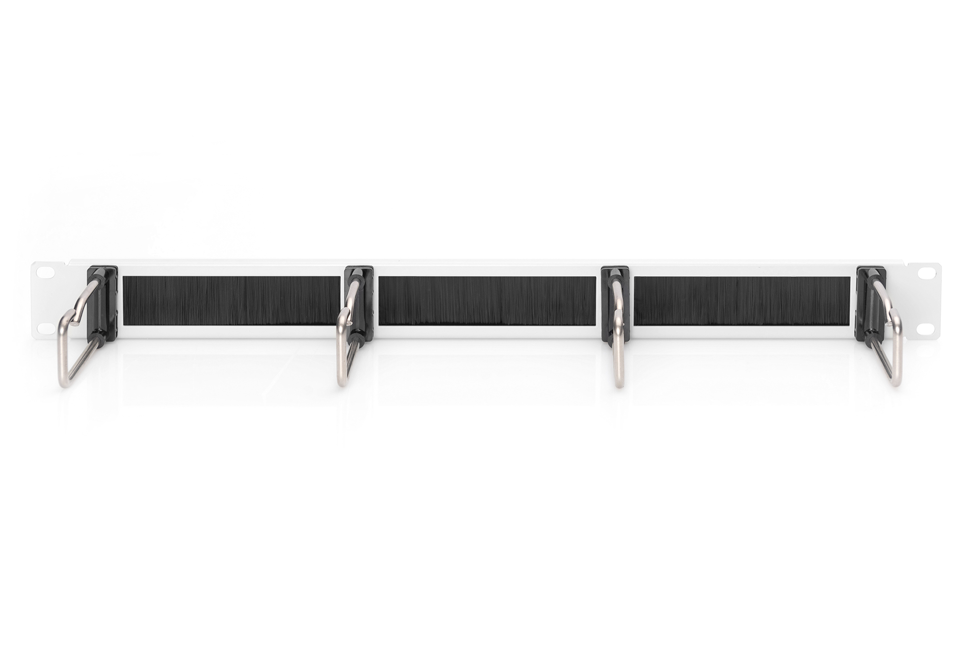 DIGITUS Kabelrangierpanel mit Stahlbügeln und Bürstenleiste für 482,6 mm (19)-Schränke, 1HE, Ansicht 4