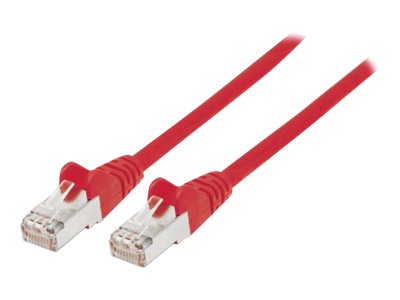 Intellinet Network Patch Cable, Cat6A, 3m, Red, Copper, S/FTP, LSOH / LSZH, PVC, RJ45, Gold Plated Contacts, Snagless, Booted, Polybag - Patch-Kabel - RJ-45 (M)