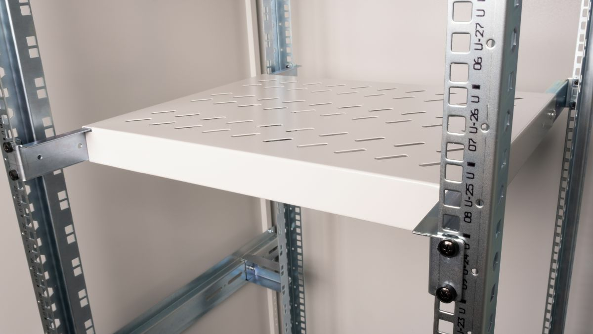 Equip Fachboden variabel 19 für Serverschränke 1U 35cm sw - 0,35 m, Ansicht 2