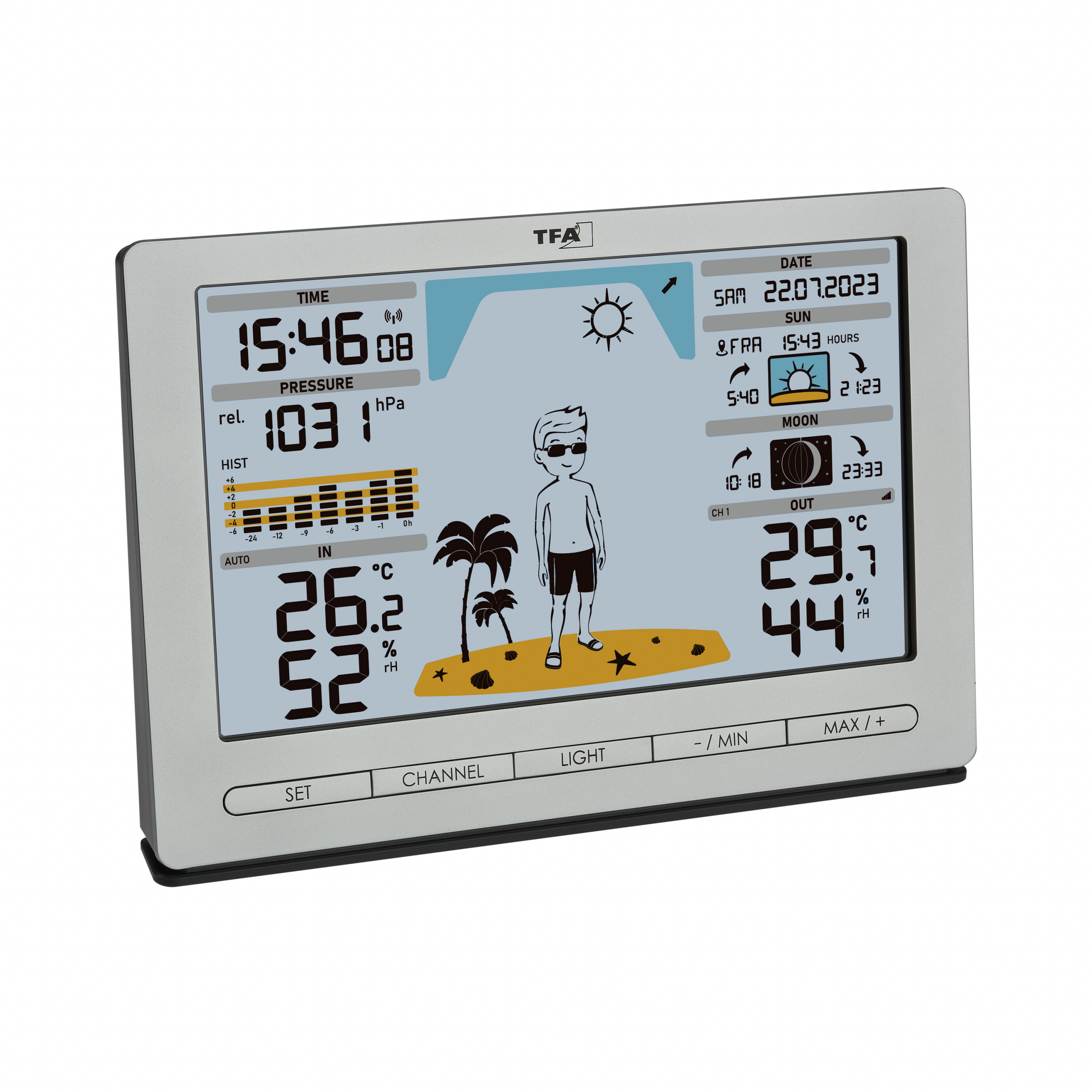 TFA 35.1097 Meteo Jack Wetterstation silber, Ansicht 2