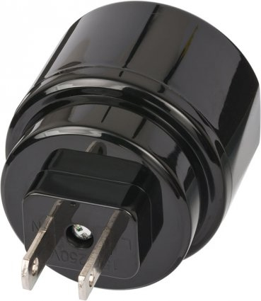Brennenstuhl 1508450 - Typ C (Euro-Stecker) - Typ A - 250 V - 16 A - Schwarz - Sichtverpackung, Ansicht 2